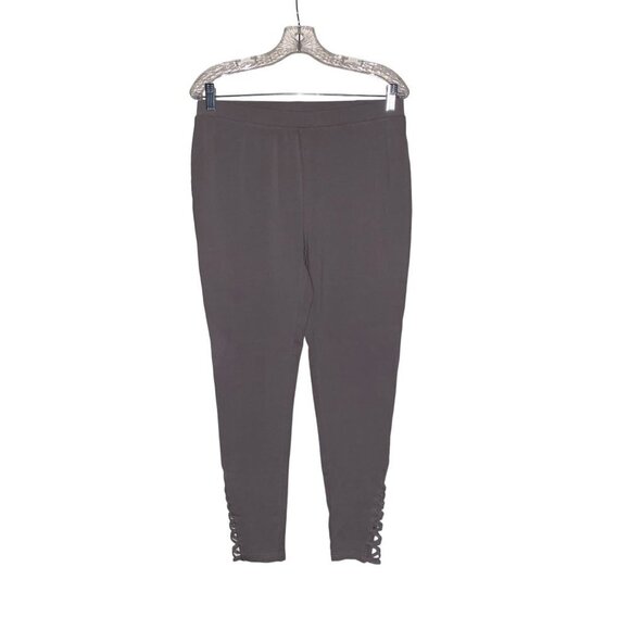 Venus Lattice Cutout Ankle Leggings Size L‎ Basic Layering Casual Everyday - Picture 1 of 8